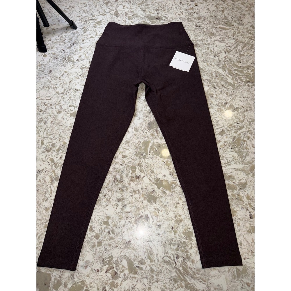 Beyond Yoga Spacedye High Waisted Midi Leggings heather brown size L